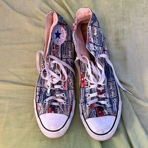 Converse - 2000s Blue/Red Graphic High Tops